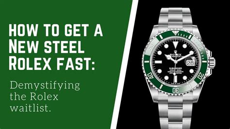 liste attesa rolex 2020|steel rolex wait list.